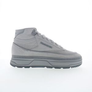 Reebok Womens Club C Geo Mid Gray Shoes (NWT)